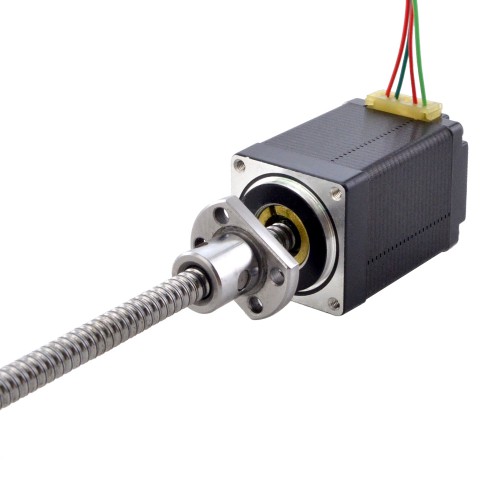 NEMA 11 External Kugelgewindetriebe Linear Schrittmotor 11E18S1004BAM5-150RS Linearhub 2mm Hublänge 150mm