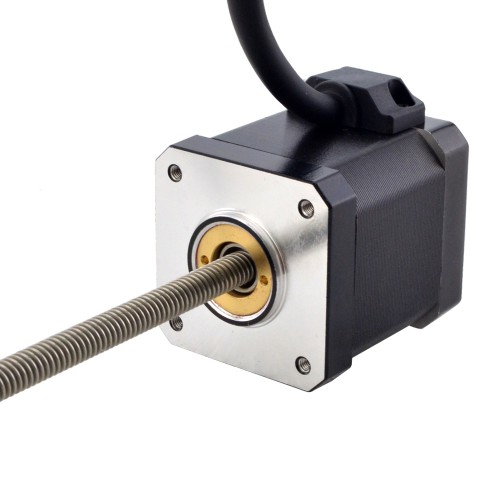 NEMA 17 Non-Captive Acme Linear Schrittmotor 17N19S2504GF5-200RS Linearhub 2,54mm Hublänge 200mm