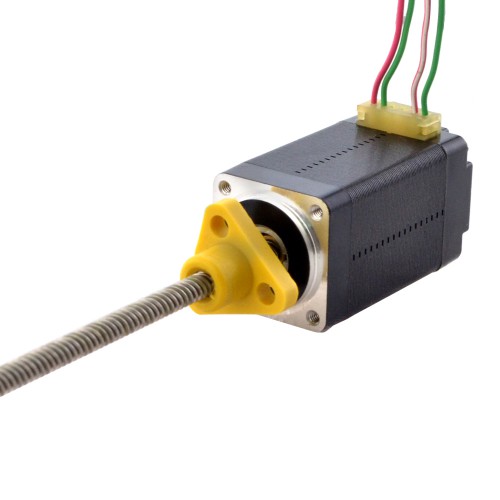 NEMA 8 External Acme Linearaktuator Schrittmotor 8E15S0504DC5-100RS Linearhub 4mm Hublänge 100mm