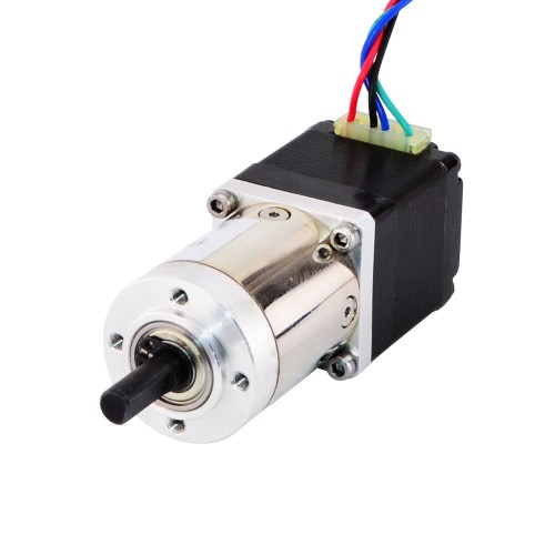 Nema 11 Getriebe Schrittmotor 11HS12-0674D-PG14 mit Hinterwelle und 14:1 Planetengetriebe