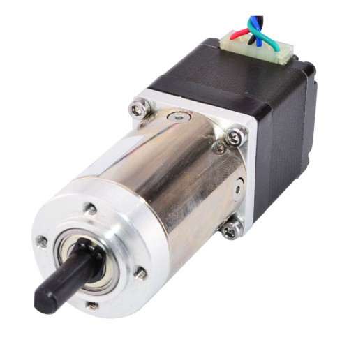 Nema 11 Planetengetriebe Schrittmotor 11HS12-0674D1-PG100 mit Hinterwelle und 100:1 Getriebe