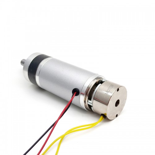 2 Stück Φ42mm 24V DC Planetengetriebemotor GMP42-4278 Wellendurchmesser 9mm mit Bremse + Planetengetriebe