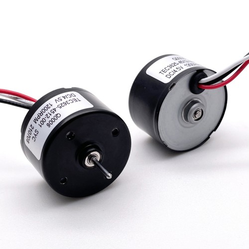 2 Stück Φ35.5mm 12V/24V Bürstenloser Gleichstrommotor TEC3625 54mN.m DC Motor 3600U/min Schaft 3mm