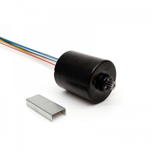 2 Stück Φ36mm 12V/24V Bürstenloser Gleichstrommotor TEC3640 54mN.m 5600U/min/3200U/min Schaft 3,175mm