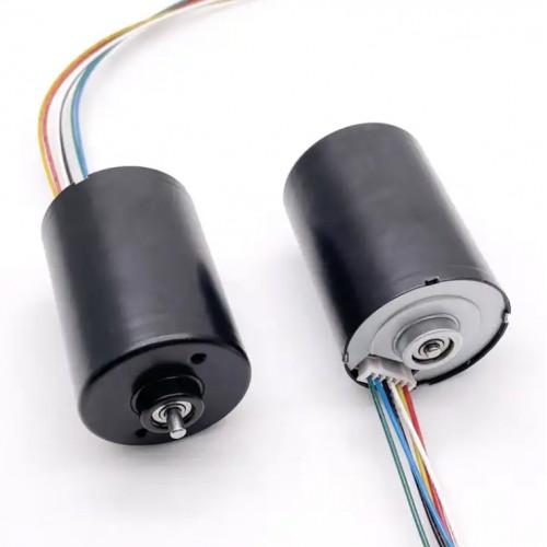 2 Stück Φ35,8mm 12V/24V Bürstenloser Gleichstrommotor TEC3650 20mN.m 5300U/min/3400U/min Schaft 3,175mm