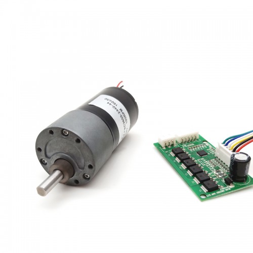 2 Stück 12V/24V BLDC Stirnradgetriebemotor GM37-TEC3650 7W/11W mit Verhältnis 6~810 Stirnradgetriebe