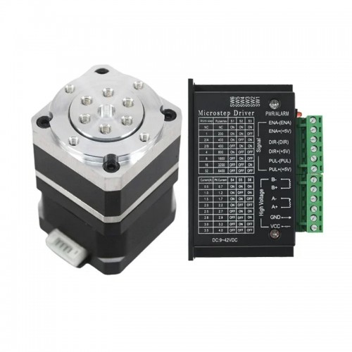 Neme 17 Wellgetriebe Schrittmotor 42HS4015A4D5 mit 30:1 Wellgetriebe + TB6600 Schrittmotortreiber