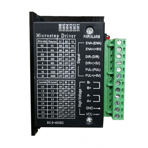 TB6600 Schrittmotortreiber 9-40VDC 4A 2 Phasen für NEMA 17, 23, 24 Schrittmotor