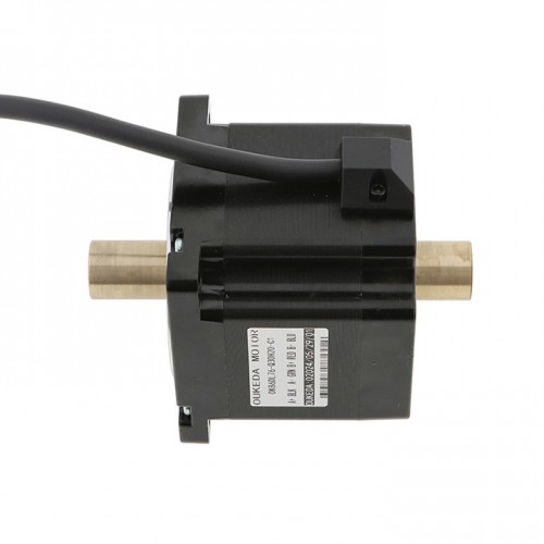 Nema 34 Hohlwellen Schrittmotor OK86DL76-Q30H20-C1 1,8° 4,5Nm 6,0A 2,1V Doppelwelle 4 Drähte