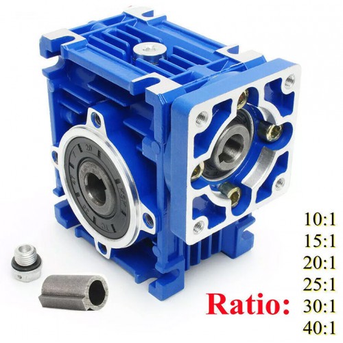 NMRV030 Schneckengetriebe Untersetzung 10:1 15:1 20:1 25:1 30:1 40:1 für Nema23 Schrittmotor / Servomotor