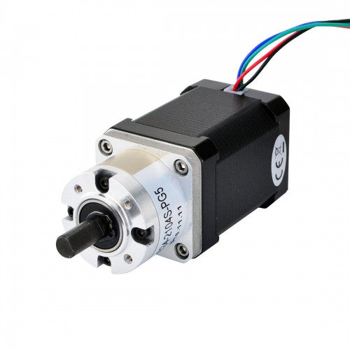 Nema 17 Planetengetriebe Schrittmotor L=60mm 17HS24-2104S-PG5 mit 5:1 Planetengetriebe