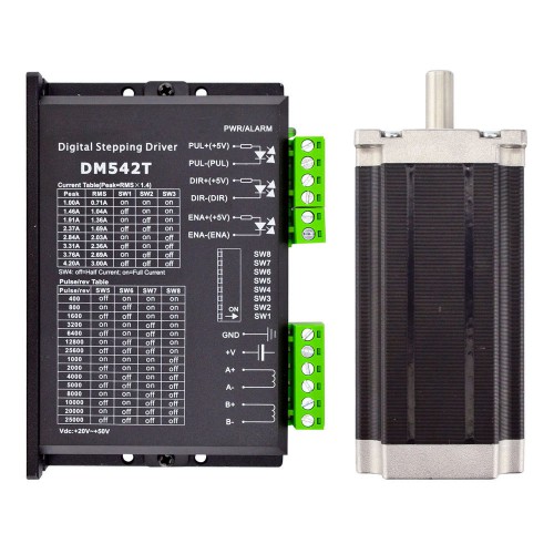 Nema 23 Schrittmotor und Controller-Set 3,0Nm 1-DM542T-23HS45, 1-Achsen CNC-Kit