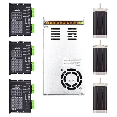 3-Achsen-CNC-Fräser-Kit 3,0Nm Nema 23 Schrittmotor & Treiber & Schaltnetzteil