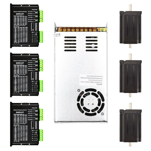 3-Achsen-CNC-Fräser-Kit 3,1Nm Nema 24 Schrittmotor & Treiber & Schaltnetzteil