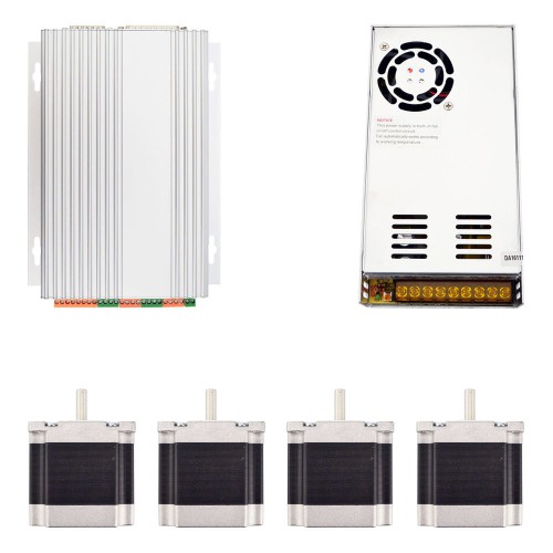 4-Achsen-CNC-Fräser-Kit 1,26Nm (Nema 23 Schrittmotor + TB6560-Treiber + Schaltnetzteil)