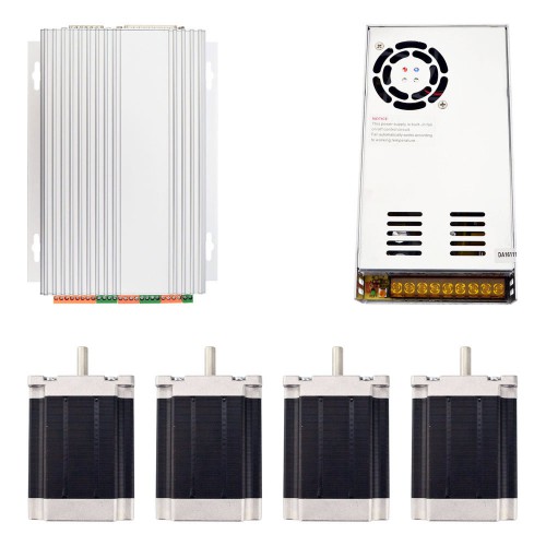 4-Achsen-CNC-Fräser-Kit 1,9Nm (Nema 23 Schrittmotor + TB6560-Treiber + Schaltnetzteil)