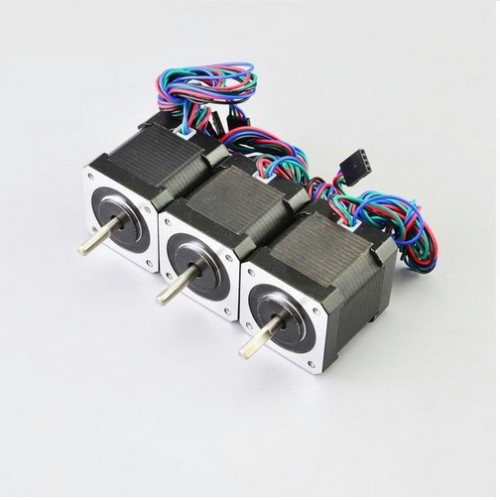 3 Stück Nema 17 Schrittmotor 3-17HS19-2004S1 59Ncm 4 Drähte mit 1m Kabel und Stecker