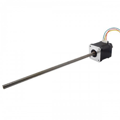 Nema 17 Non-captive Linear Schrittmotor 17LS19-1684N-300G Linearhub 8mm/0,31496" Length 300mm