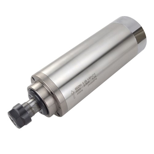2,2KW Wassergekühlt AC-Spindelmotor GDZ80-2,2B 220V 24000U/min 400Hz ER20 Spannzange CNC VFD Motor