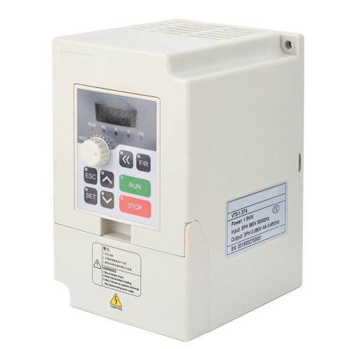 1,5kW Frequenzumrichter (VFD) V70-1.5T4 Spindelmotor Frequenzumrichter 2PS 4A 380V