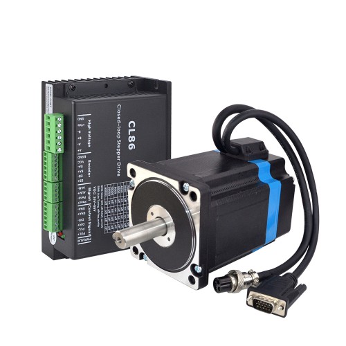 Nema 34 Closed Loop Schrittmotor & Schrittmotorsteuerung Kit 1-CL86-34HS385,8Nm 1 Achse CNC Kit