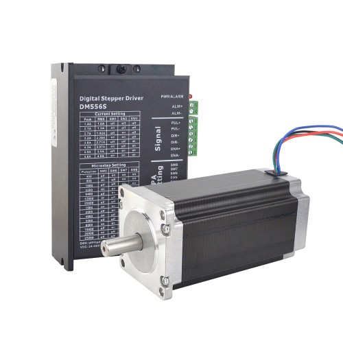 Nema 23 Schrittmotor + Schrittmotorsteuerung Kit 3Nm 1-DM556S-23HS45, 1 Achsen CNC Kit