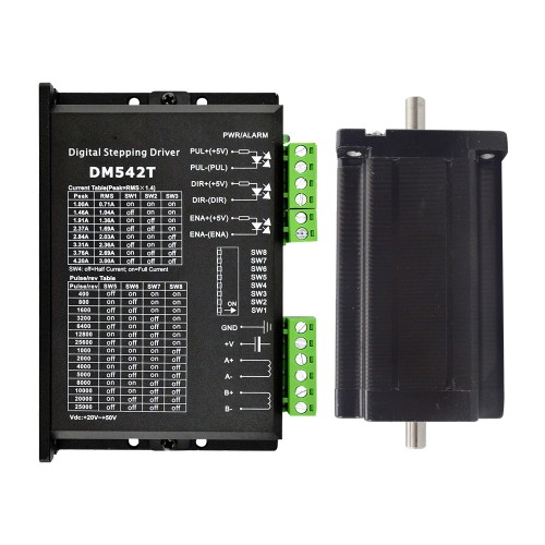 Nema 24 Schrittmotor und Controller-Set 4,0 Nm 1-DM542T-24HS39 1 CNC-Controller-Kit