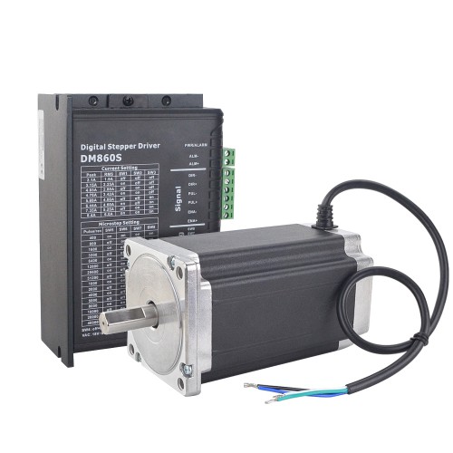 Nema 34 Schrittmotor + Schrittmotorsteuerung Kit 1-DM860S-34HS59 12,0Nm 1 Achsen CNC Controller Kit