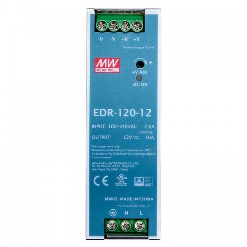 MeanWell EDR-120-12 Hutschienen Netzteil 12V 120W 10A
