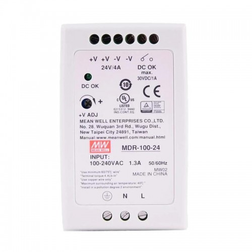 Meanwell MDR-100-24 Hutschienen Netzteil 24V 100W 4A