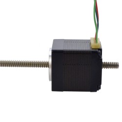 NEMA 11 Non-Captive Acme Linearführung Schrittmotor 11N13S1004GD5-200RS 0,06Nm Linearhub 2,54mm Hublänge 200mm