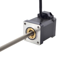 NEMA 14 Non-Captive Acme Linearantrieb Schrittmotor 14N19S1504FF5-200RS Linearhub 1,27mm Hublänge 200mm