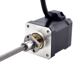 NEMA 17 External Kugelgewindetriebe Linear Schrittmotor 17E19S2504BAM5-150RS Linearhub 2mm Hublänge 150mm