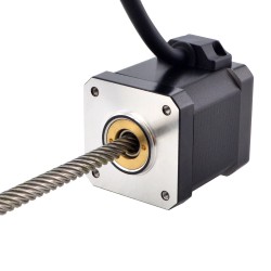 NEMA 17 Non-Captive Acme Linear Schrittmotor 17N19S2504YF5-200RS Linearhub 25,4mm Hublänge 200mm