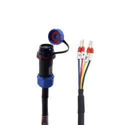 3 m langes 4-poliges Motorverlängerungskabel mit IP65 Luftfahrtstecker für Servomotor der T6-Serie