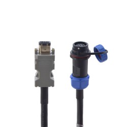 3 m langes Encoder Verlängerungskabel mit IP65 Luftfahrtstecker für Servomotor der T6-Serie