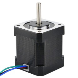 Nema 17 Schrittmotor Vollständiger D-Cut Welle 17HS19-2004S2 59Ncm 4 Drähte mit 1m Kabel und Stecker