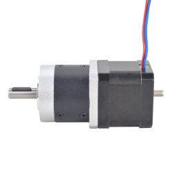 Nema 17 Doppelwellen Getriebe Schrittmotor L=39mm mit Untersetzung 10:1 Planetengetriebe