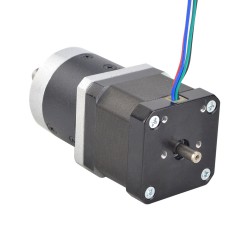Nema 17 Doppelwellen Getriebe Schrittmotor L=39mm mit Untersetzung 10:1 Planetengetriebe