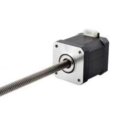 Nema 17 Non-captive Linear Schrittmotor 17N19S1684MB-200RS Linearhub 8mm Length 200mm