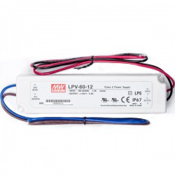 Meanwell LPV-60-12 Schaltnetzteil 12V Einzelausgang 5A 60W