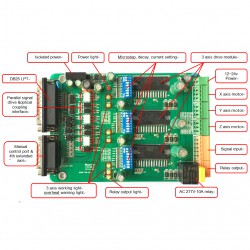 3-Achsen Schrittmotor Steuerung/Controller ST-6560 (Unterstützt MACH3, KCAM4, EMC2)