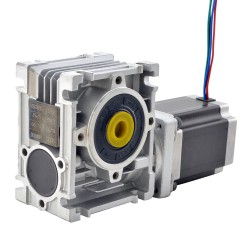 Nema 23 Schneckengetriebe Schrittmotor 23HS45-4204S-RV30-G10 L=113mm mit 10:1 Schneckengetriebebox