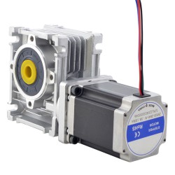 Nema 23 Schneckengetriebe Schrittmotor 23HS45-4204S-RV30-G20 L=113mm mit 20:1 Schneckengetriebebox