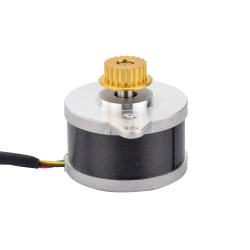 Nema 14 (Φ36x21.5mm) Runder Schrittmotor 14HR09-0434S-C1 3,83V 0,9 Grad 9,5Ncm mit Umlenkrolle