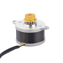 Nema 14 (Φ36x21.5mm) Runder Schrittmotor 14HR09-0434S-C1 3,83V 0,9 Grad 9,5Ncm mit Umlenkrolle