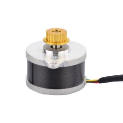 Nema 14 (Φ36x21.5mm) Runder Schrittmotor 14HR09-0434S-C1 3,83V 0,9 Grad 9,5Ncm mit Umlenkrolle