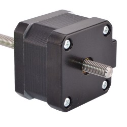 Nema 17 Non Captive Linearaktuatoren 17LS13-0404N-100D Linearhub 2mm Hublänge 100mm 26Ncm