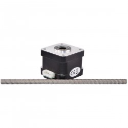 Nema 17 Non Captive Linearaktuatoren Schrittmotor 17LS13-0404N-150D Linearhub 2mm Hublänge 150mm 26Ncm