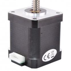 Nema 17 Non Captive Linearaktuatoren Schrittmotor 17LS19-1684N-200D Linearhub 2mm Hublänge 200mm 44Ncm